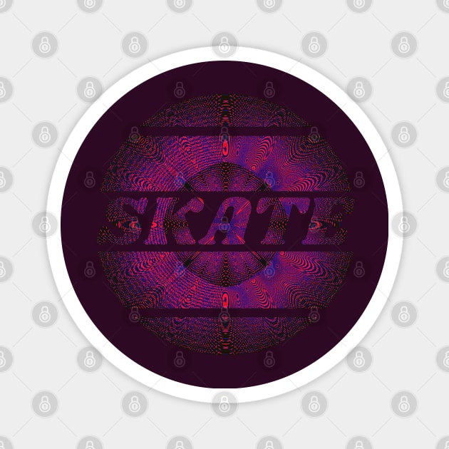 Skate explosion Magnet by Bailamor